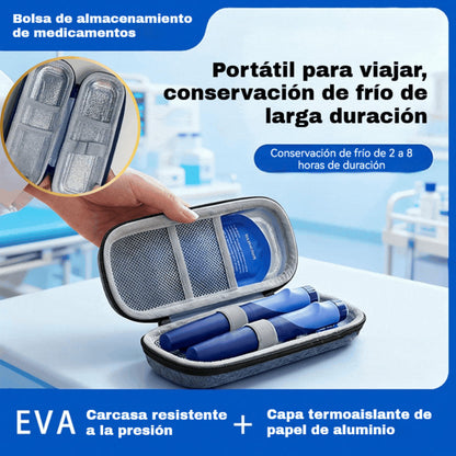 🔥Caja refrigeradora para insulina - Bolsa portátil para almacenar medicamentos