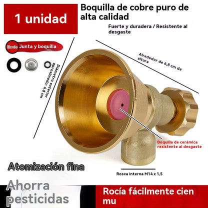💦Boquilla de Riego Ajustable de Latón para Pulverizador Agrícola 🌾