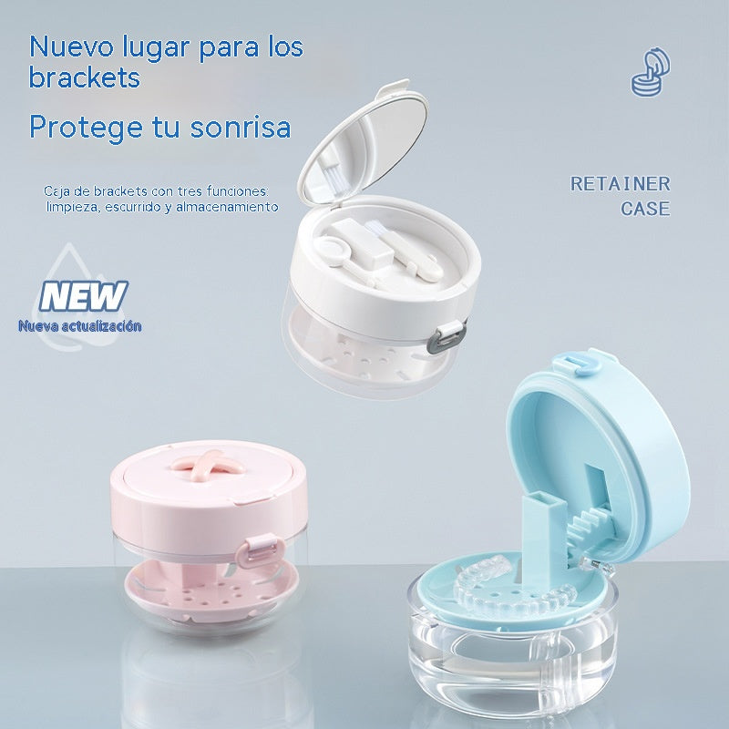 🔥Novedad, ¡Producto estrella!❤️‍🔥 Caja multifuncional para guardar aparatos de ortodoncia