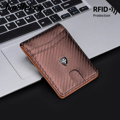 Cartera delgada para hombre con bloqueo RFID