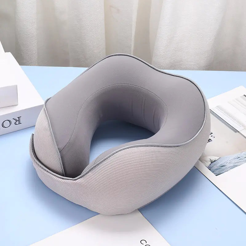Almohada de viaje transpirable para el cuello en forma de U