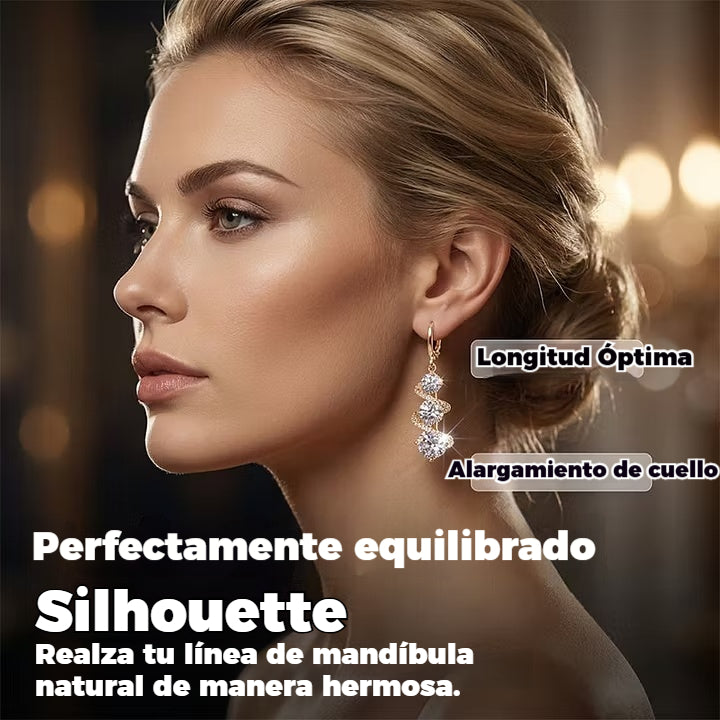 💎【2 pares】✨Pendientes colgantes y espirales asimétricos