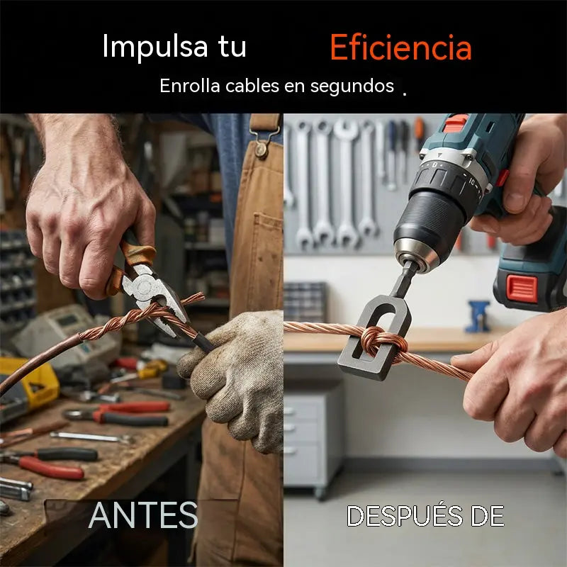 【Paquete de 5】⚡ Enrollador de alambre para taladro – Enrollador de alambre rápido y herramienta para construir cercas🔧