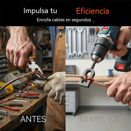 【Paquete de 5】⚡ Enrollador de alambre para taladro – Enrollador de alambre rápido y herramienta para construir cercas🔧