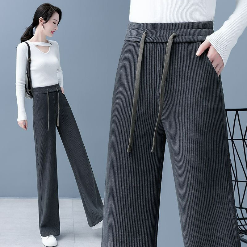 【M-3XL】【40-110KG】Nové dámske elastické voľné nohavice