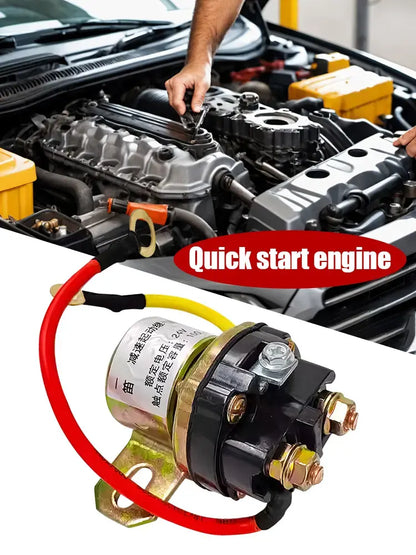 🚚12V/24V štartovacie relé motora, vhodné pre automobily, poľnohospodárske vozidlá atď.