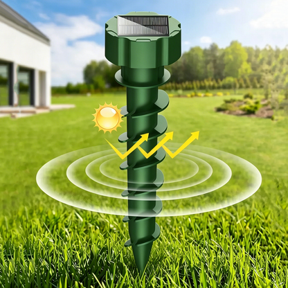 🔥【57% DE DESCUENTO】🔥Repelente ultrasónico solar para animales de exterior: puede ahuyentar pájaros y animales.