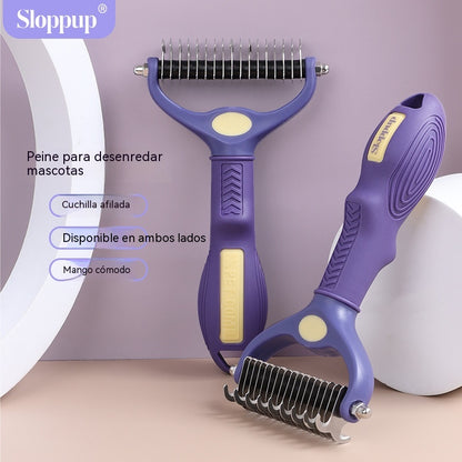 🔥🐕🐱【Compra 1, llévate 1 gratis】Peine multifuncional 3 en 1 para desenredar el pelo de mascotas, peine para eliminar el pelo de perros y gatos