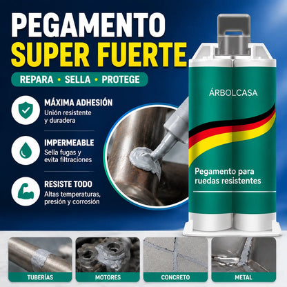 【Juego de 3 piezas】🔥¡50% de descuento por tiempo limitado! 🛠️Pegamento reparador de metal AB de alta resistencia