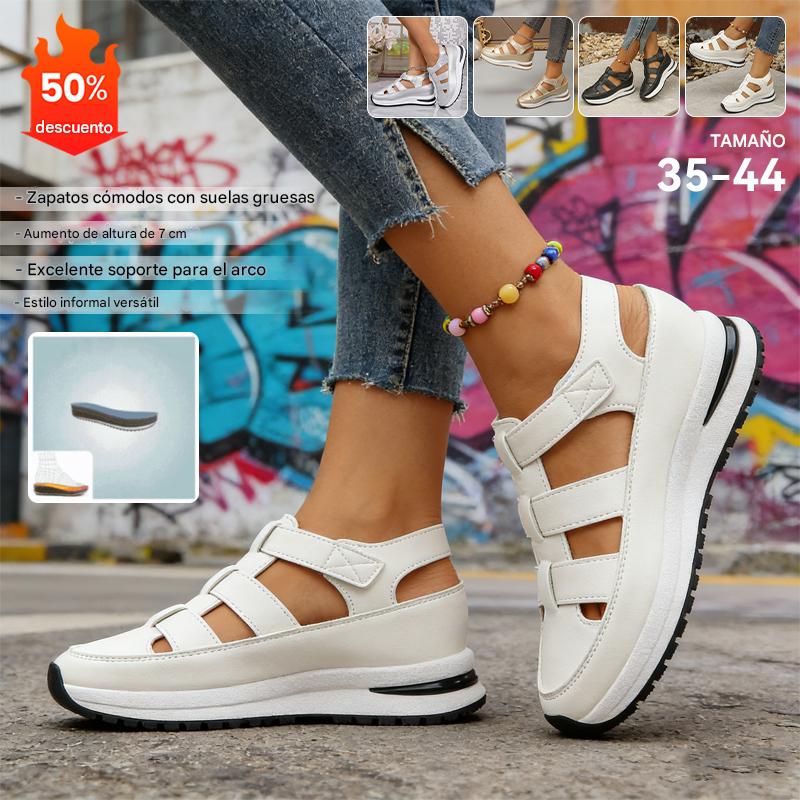 💞【35-43】Nuevas sandalias ortopédicas para mujer 2026 con puntera cerrada y velcro