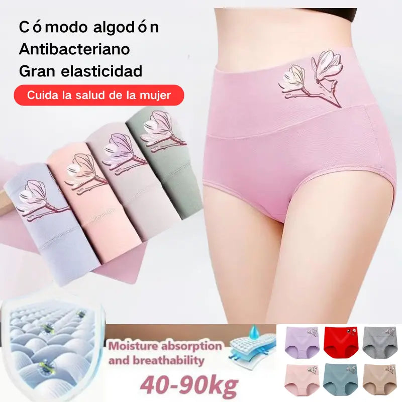🔥【8  piezas 】【40-85kg】🔥Último día - 50% de descuento - Braguitas de algodón antibacteriano que no dejan marcas