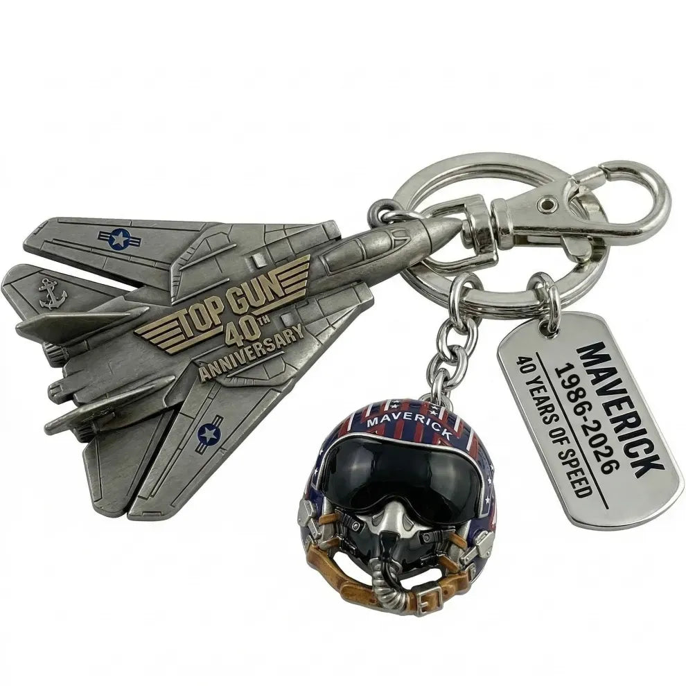 🔥【Compra 1 y llévate 1 gratis】✈Llavero del 40.º aniversario de Top Gun