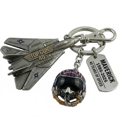 🔥【Compra 1 y llévate 1 gratis】✈Llavero del 40.º aniversario de Top Gun