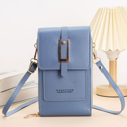 【Juego de 2 piezas】Nuevo bolso bandolera para móvil de mujer: compatible con pantallas táctiles, gran capacidad con múltiples ranuras para tarjetas e incluye un monedero redondo.