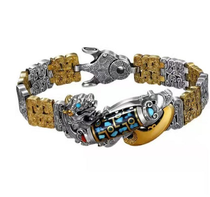 🎉⏰Oferta por tiempo limitado:🔥🧿Nueve ojos Dzi Pulsera de cuentas Pulsera Pixiu