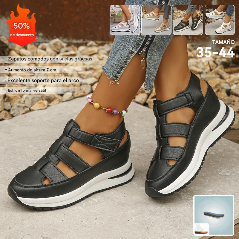 💞【35-43】Nuevas sandalias ortopédicas para mujer 2026 con puntera cerrada y velcro