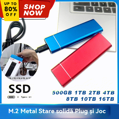 🎉【🔥Más de 9999+ vendidos】Disco duro portátil de transferencia ultrarrápida de 150 M/S【16T】