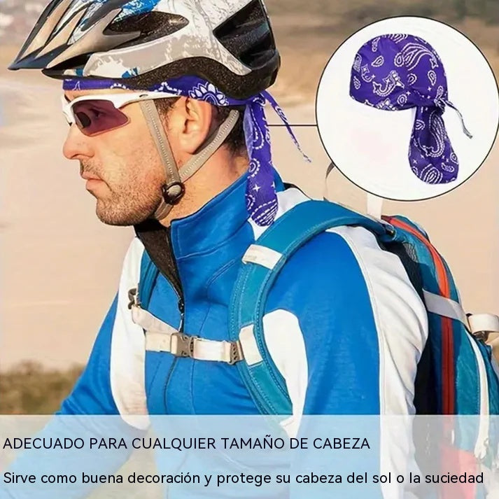 【Juego de 6 piezas】Pañuelo clásico para motociclistas y deportistas.