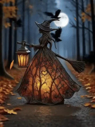 🧙‍‍♀️Boszorkánylámpa, egy hátborzongató gótikus lámpásdekoráció, egyedi asztali lámpa dísz, állólámpa, alkalmas otthonra, verandára, irodába, partidekorációnak és ajándéknak is.