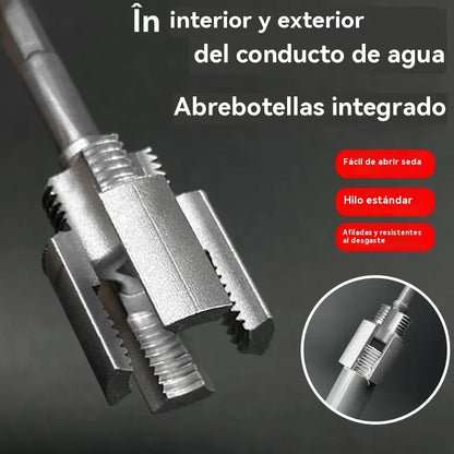 🔥Broca integrada para instalación de tuberías PPR: ¡fácil de usar y sin soldadura! [Juego de dos piezas: apto para tuberías de 1/2 pulgada y 3/4 de pulgada]