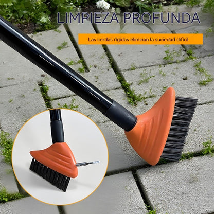 🧹 Juego de herramientas 3 en 1: cepillo de alambre para deshierbar – Cepillo de alambre duradero ideal para patios, entradas de vehículos y senderos de jardín 🏡