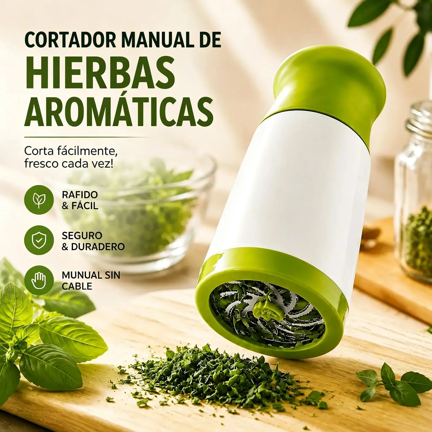 Molinillo manual: muele especias sin esfuerzo