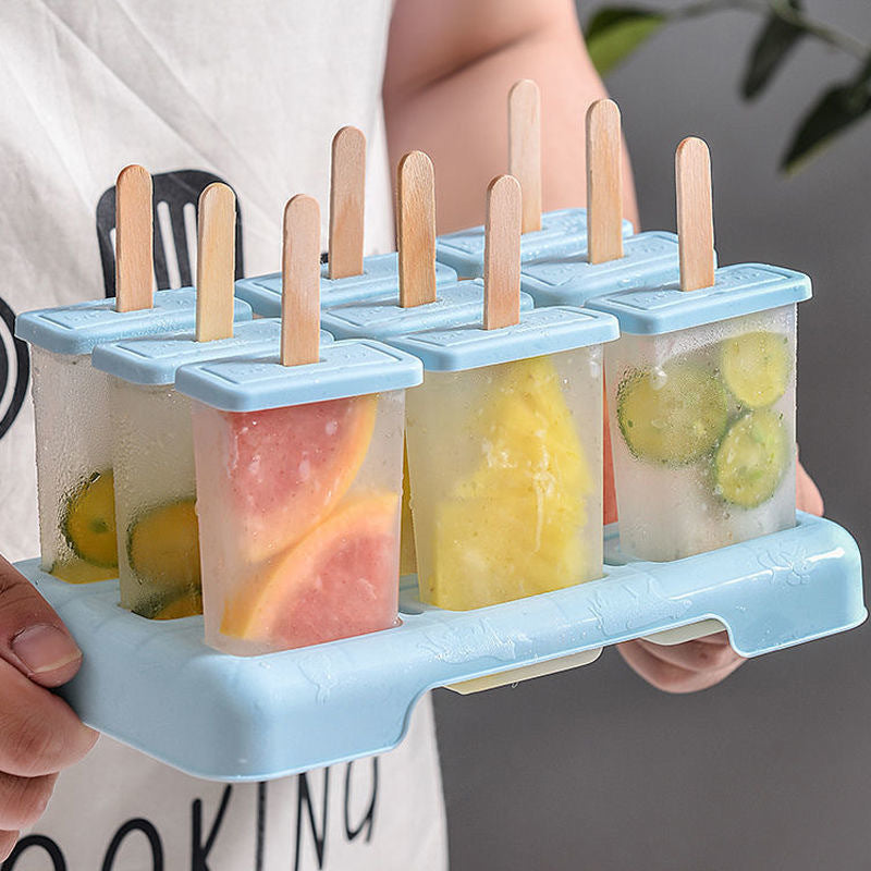 Moldes caseros para helados, moldes para paletas y moldes para cubitos de hielo.