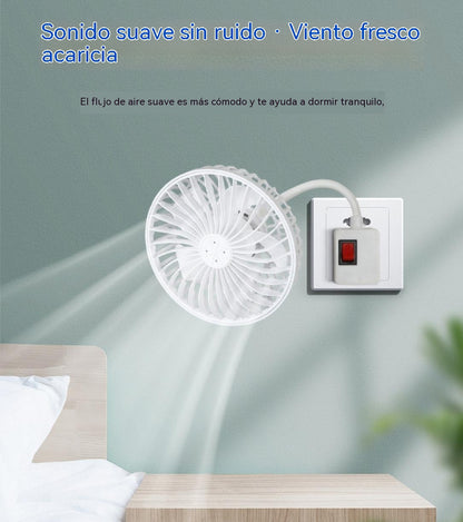Compra 1 y recibe 1 gratis 🌟¡Dos por solo 29 euros!🔌💨 Mini Ventilador de Enchufe Giratorio 360° – Frescura Potente para Cocina, Baño, Dormitorio y Oficina