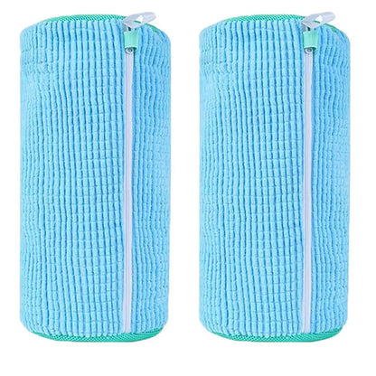 Bolsa cilíndrica para lavar zapatos en la lavadora y para su cuidado.