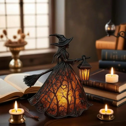 🧙‍‍♀️Boszorkánylámpa, egy hátborzongató gótikus lámpásdekoráció, egyedi asztali lámpa dísz, állólámpa, alkalmas otthonra, verandára, irodába, partidekorációnak és ajándéknak is.