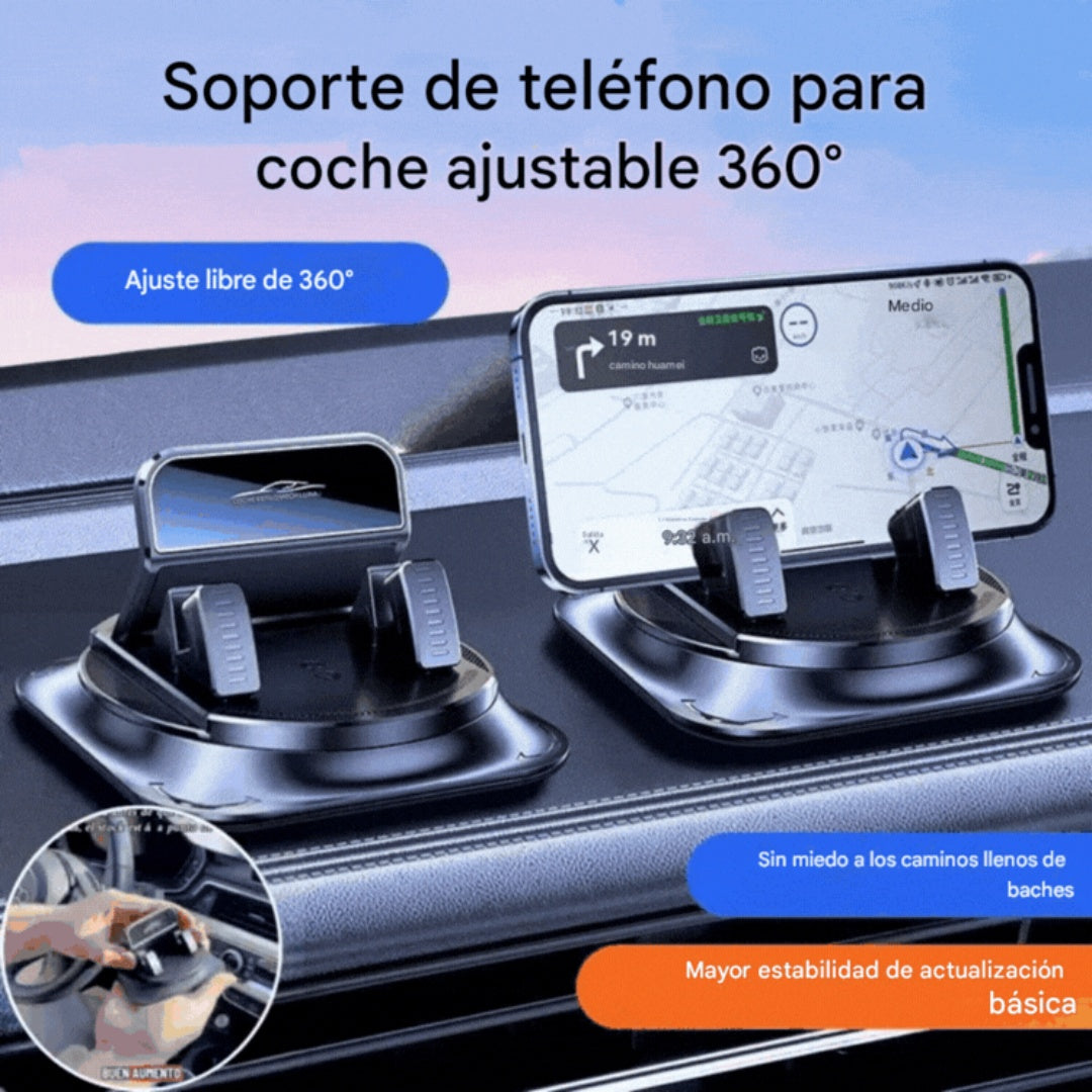 🔥【Oferta especial】🚗 Seguro e inteligente: ¡El soporte de teléfono para coche 2 en 1 definitivo! 🚗