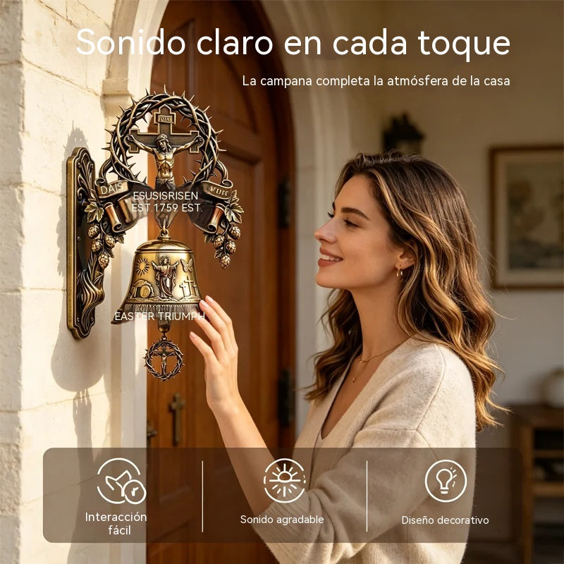 🔔¡El símbolo de fe y esperanza para tu hogar!—Campana de pared "Triumph"