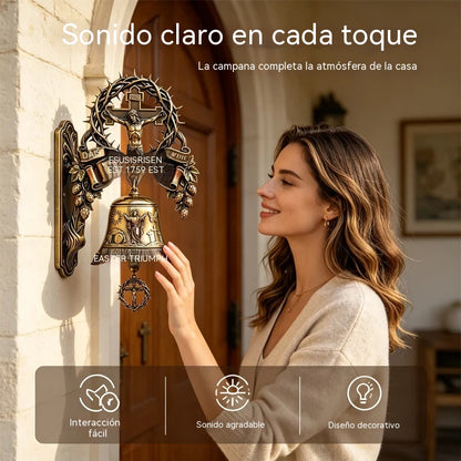 🔔¡El símbolo de fe y esperanza para tu hogar!—Campana de pared "Triumph"