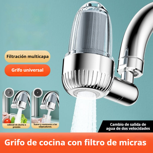 💧【30%OFF】✨ Filtro de agua para grifo de acero inoxidable 316 | Purificación profunda, elimina sedimentos y olores, instalación rápida compatible con el 99% de grifos 🚰