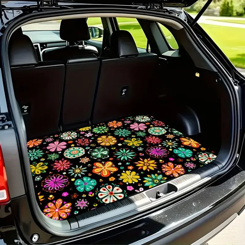 【75*100cm】Alfombrilla universal para maletero con base antideslizante – Superficie de terciopelo, resistente al desgaste