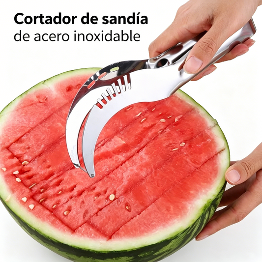 【💥2 piezas】Cuchillo de sandía con molino de viento de acero inoxidable, accesorios de cocina