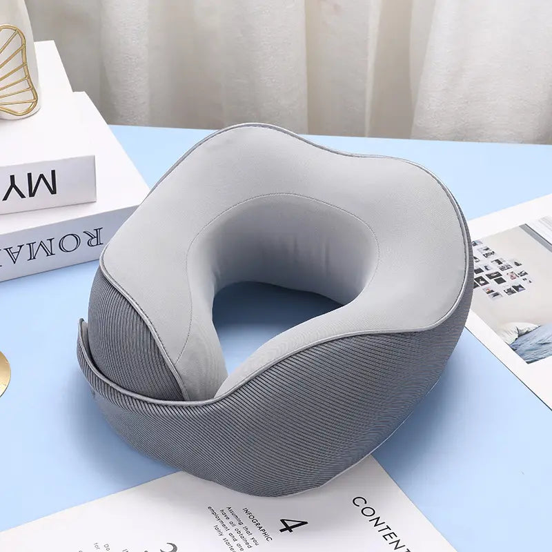 Almohada de viaje transpirable para el cuello en forma de U