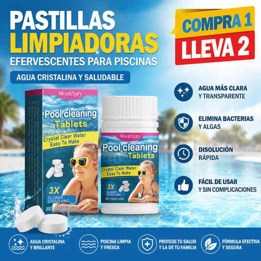 🔥Compre 1 y obtenga 1 gratis（2 botella）🏊‍Pastillas efervescentes para la limpieza de piscinas