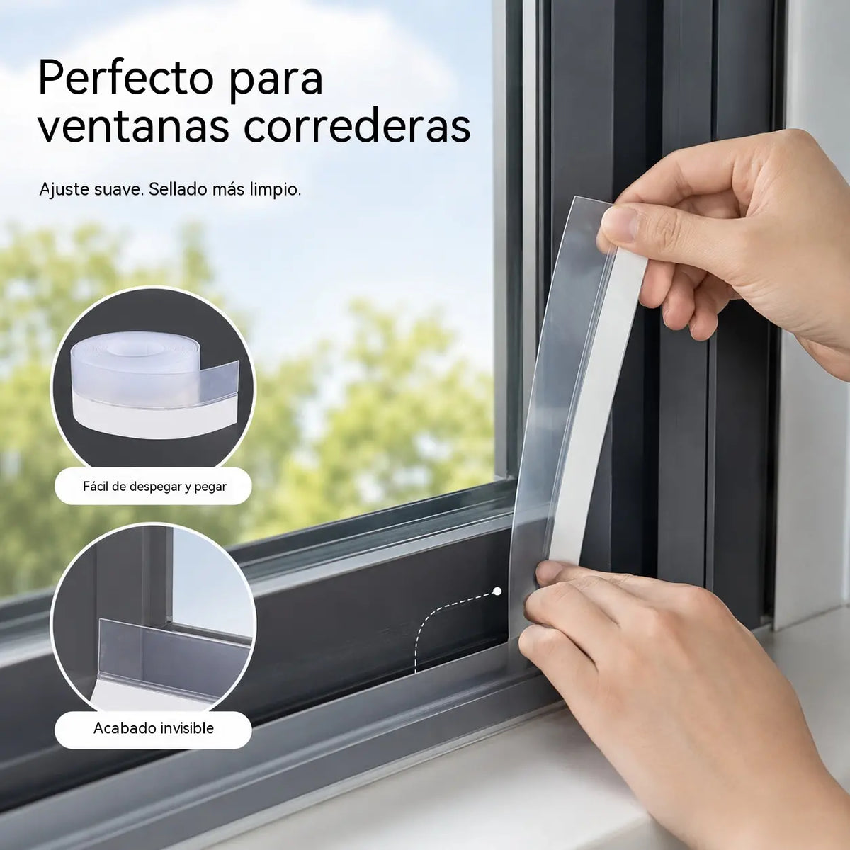 🔥🚪【10M】Banda de sellado inferior de puerta de PVC: a prueba de insectos y viento