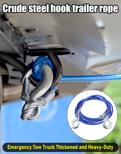 ⛓️🚗 Cuerda de remolque para automóvil, cuerda de tracción, cuerda de rescate – 4 m 3 toneladas