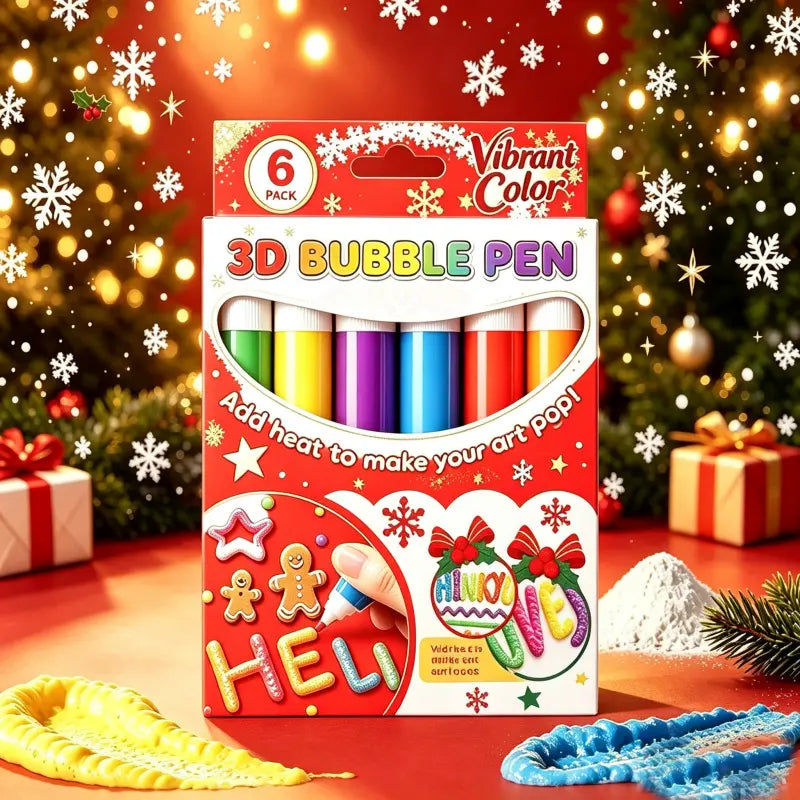 🎁🎅Dibujo con bolígrafo de burbujas impreso en 3D: efecto de inflado DIY para niños