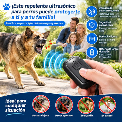 💥【50%OFF】👪¡Este repelente ultrasónico para perros puede protegerte a ti y a tu familia!