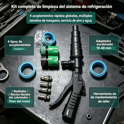 👍🫧Herramienta de limpieza para radiadores, radiadores de calefacción, conductos del motor y tuberías del sistema de refrigeración del automóvil
