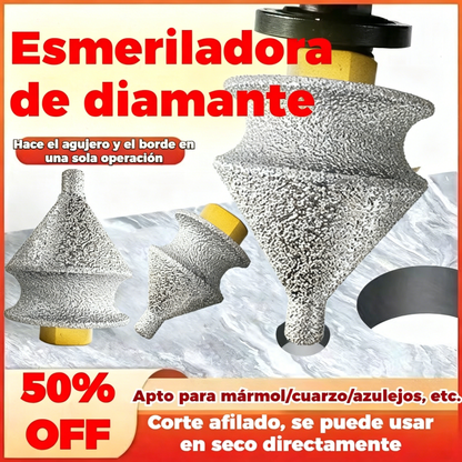 🧰🛠️【38mm】Broca de diamante multifuncional para biselar