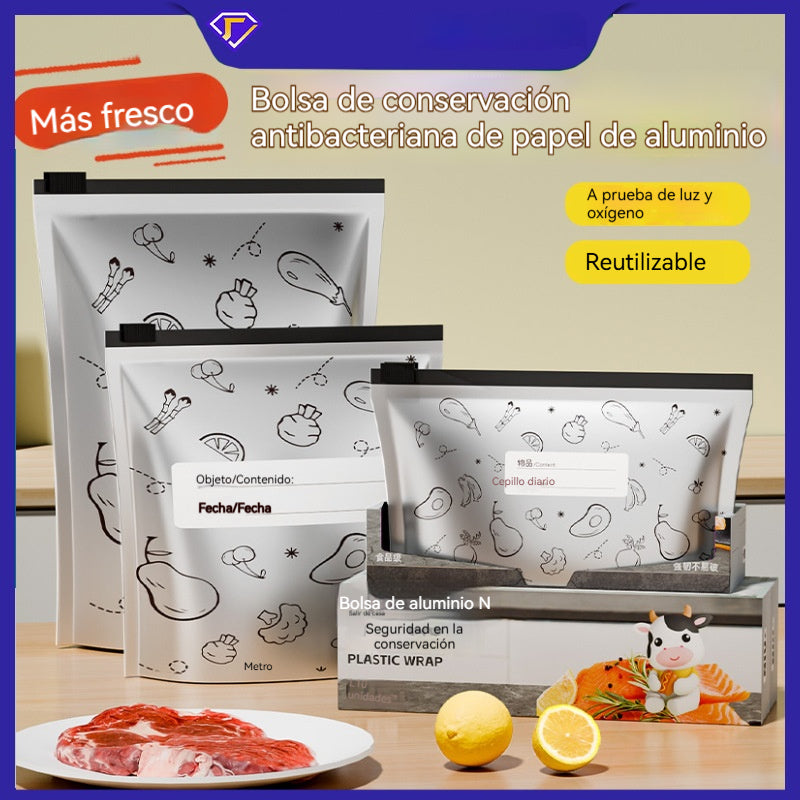 🔥90 bolsas por 32 Eur🔥Un total de 90 bolsas de papel de aluminio antibacterianas, súper fáciles de usar, para conservar la frescura.