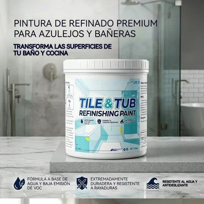 Kit de pintura premium para la renovación de azulejos y bañeras