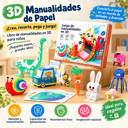🎨 36 Diseños de Papel 3D para Crear, Doblar y Divertirse