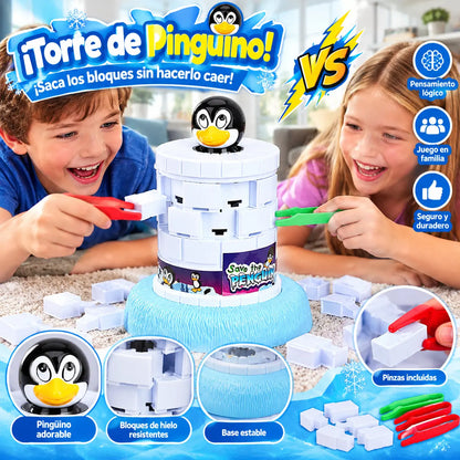 Juguete educativo infantil: Juego Salva a los Pingüinos Pequeños; juego de mesa interactivo para padres e hijos.
