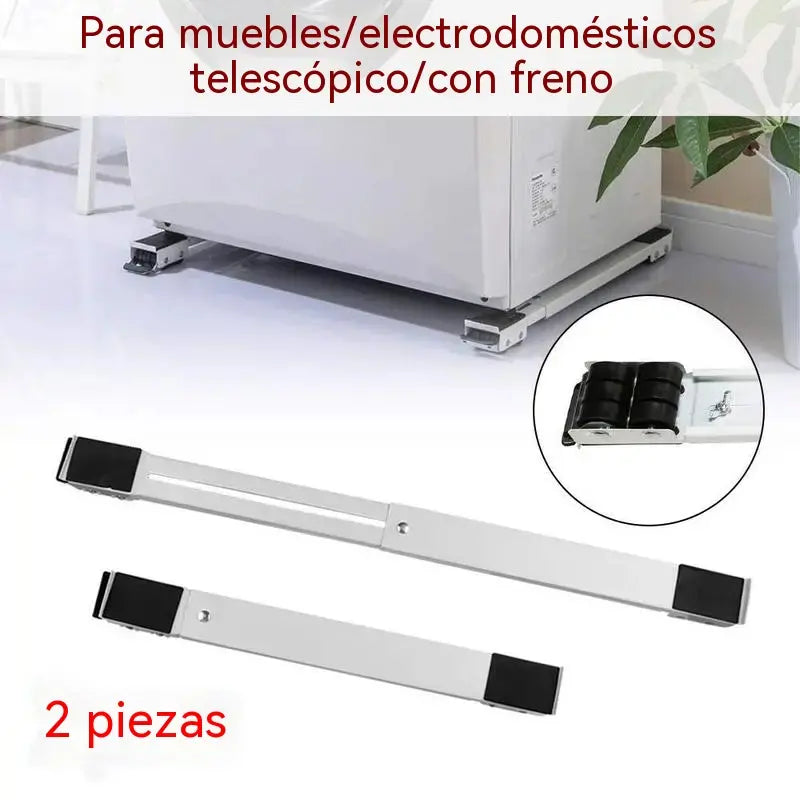 ⚙️Soporte con ruedas fácil de mover: portátil, protege los suelos, soporta hasta 300 kg✨