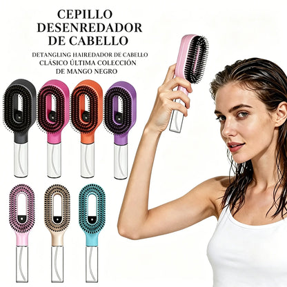 💖💨Un peine con función de pulverización de un solo botón para evitar eficazmente que el cabello se enrede.